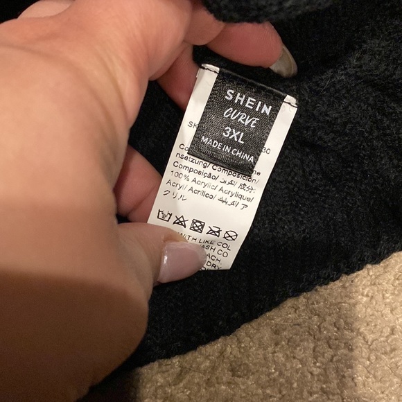 Lace V-Neck & Back Tie Sweater - Picture 3 of 5